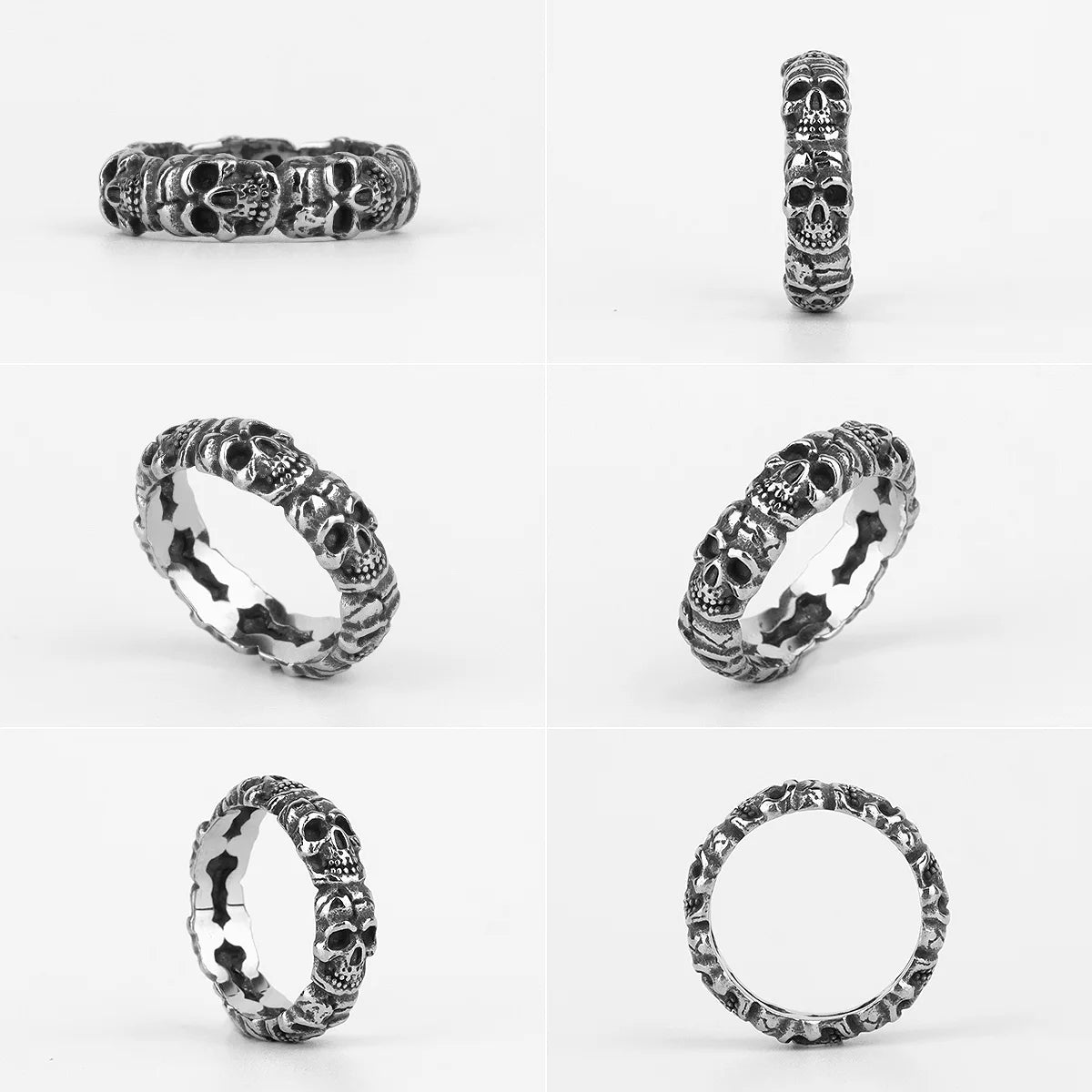 PENDRA Domineering Devil Skull Steel Ring