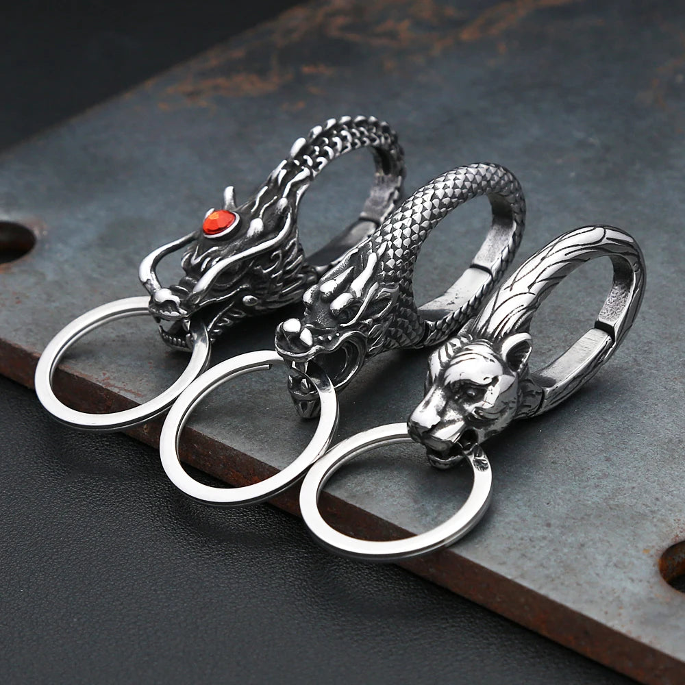 PENDRA Dragonkey 316L Stainless Steel Dragon Keychain