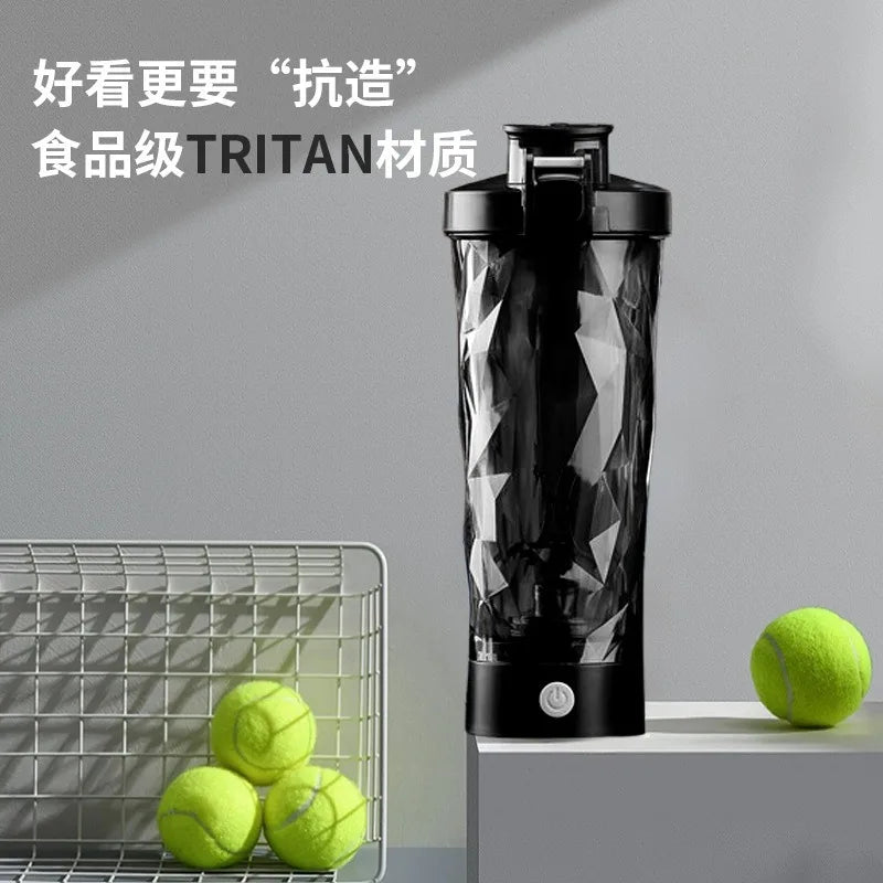 Rechargeable Electric Protein Shaker, Automatic Mixing Blender Bottle, BPA Free Portable Water Cup for Gym, Travel, Hiking,