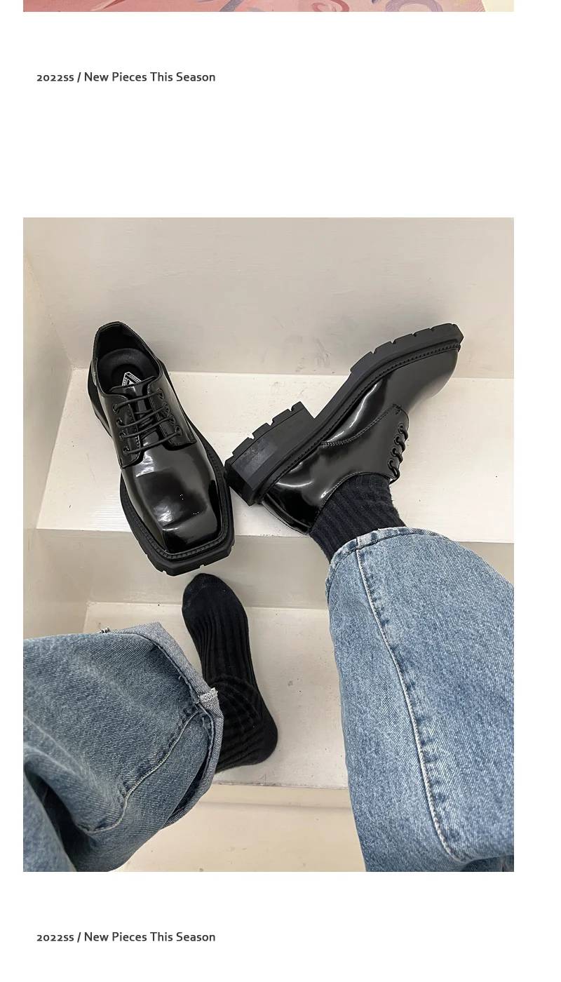 PENDRA Leather Platform End Shoes