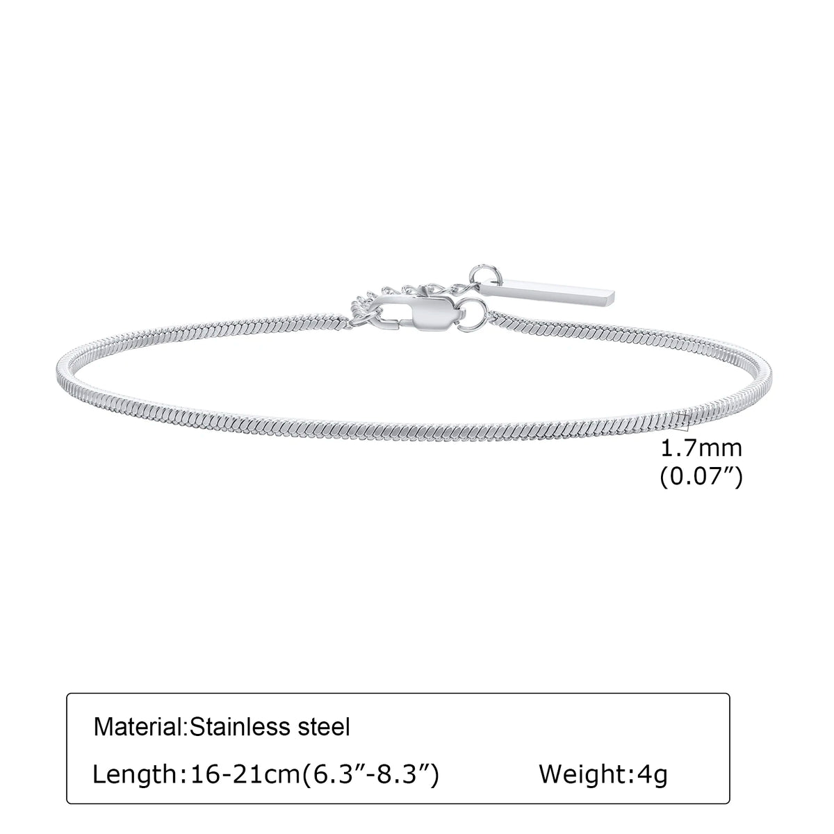 PENDRA Square Snake Bracelet