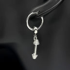 PENDRA Strongman Dumbbell Dangle Earrings