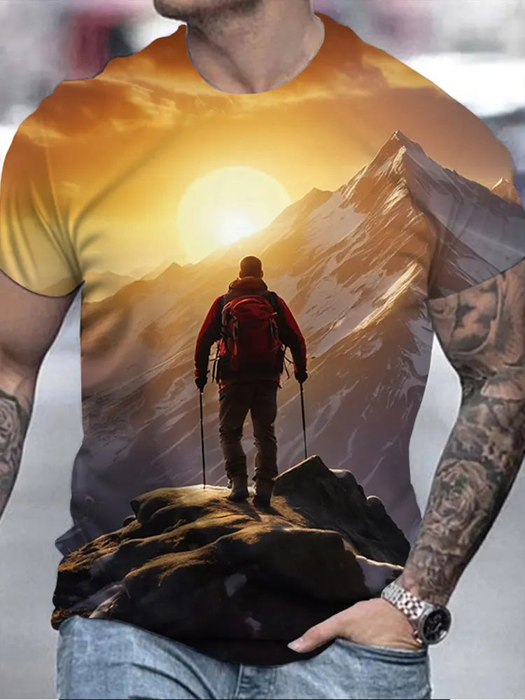 PENDRA Printed Hiking T-Shirt