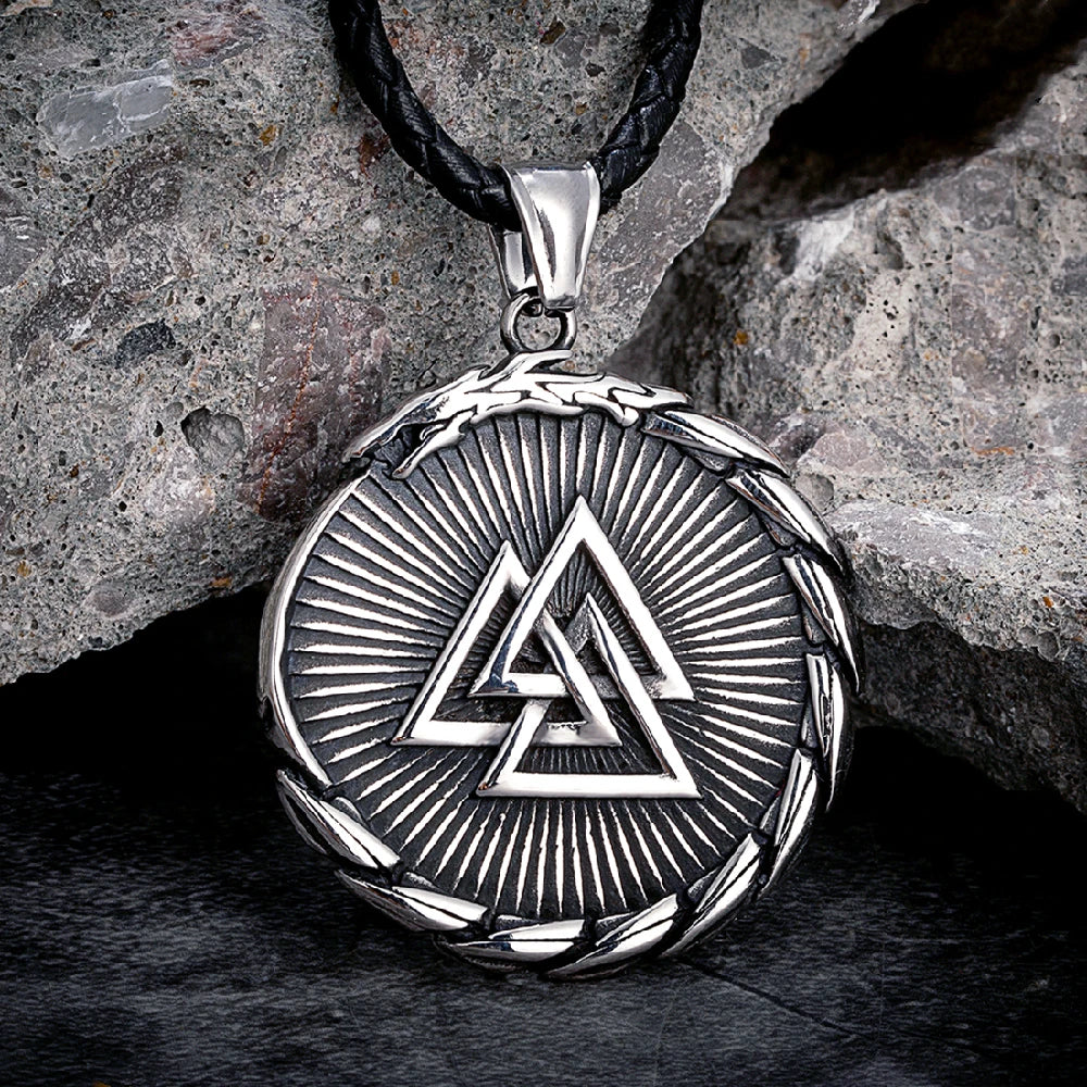PENDRA Dragon Black Compass Necklace