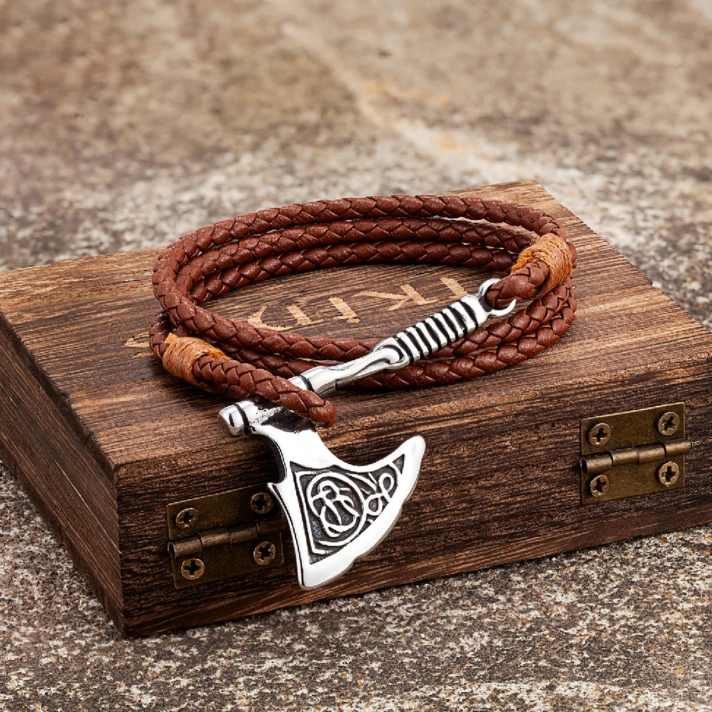 PENDRA Celtic Knot Rune Viking Bracelet