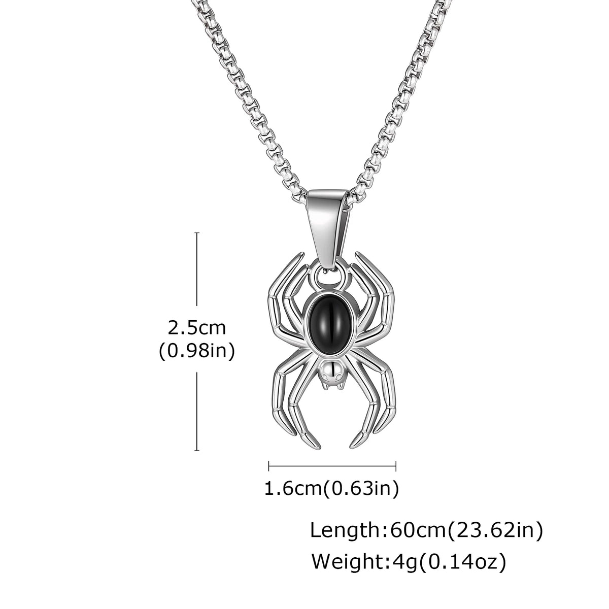 PENDRA Spider Onyx Pendant Necklace