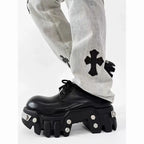 PENDRA Leather Iron Head Shoes