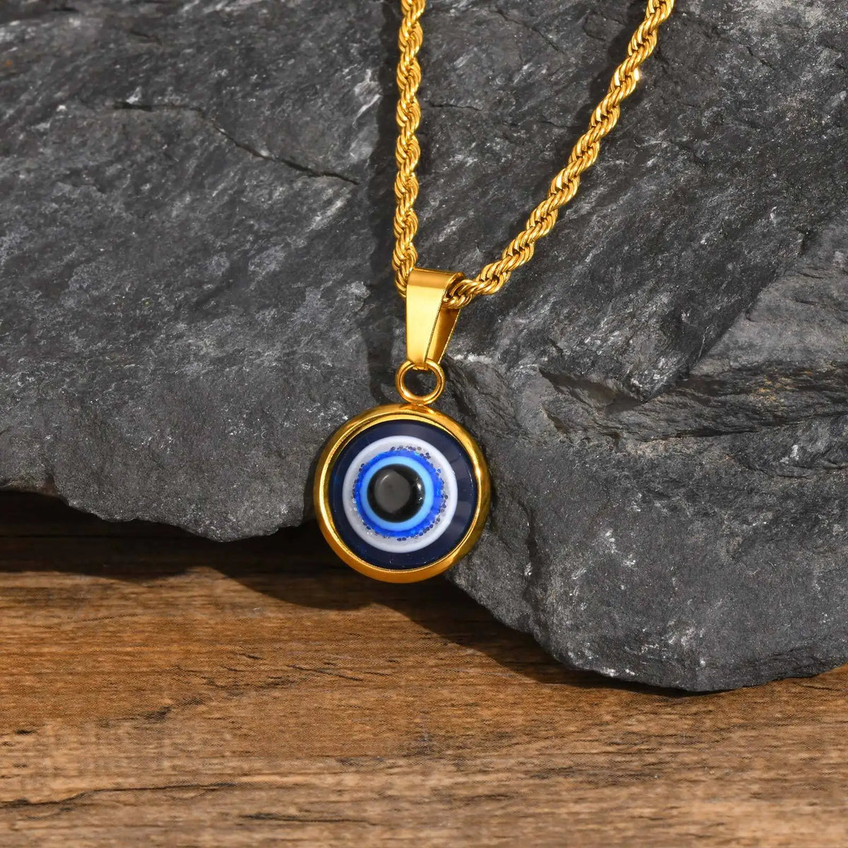 PENDRA Evil Blue Pendant Necklace