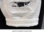PENDRA Cat Beard Ripped Shorts