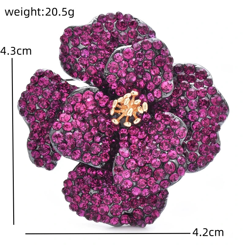 PENDRA Floradouble Luxury Double-Layer Flower Brooch