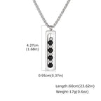 PENDRA Bar Silver Pendant Necklace