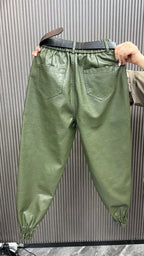 PENDRA PU Leather Warm Pants