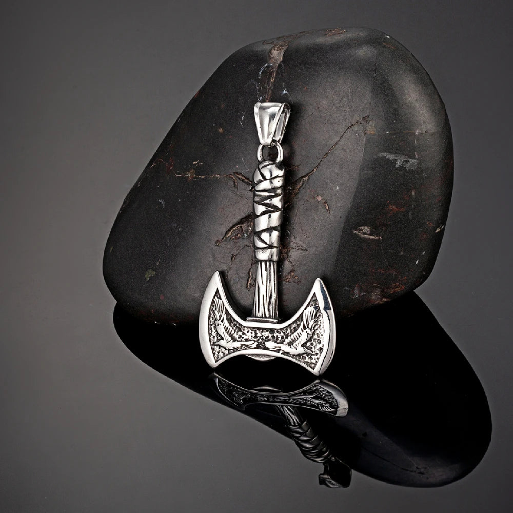 PENDRA Crow Norse Viking Necklace