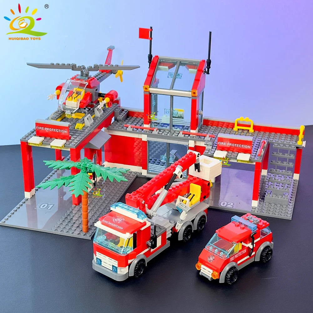 PENDRA Fire Station Helicopter Building Set