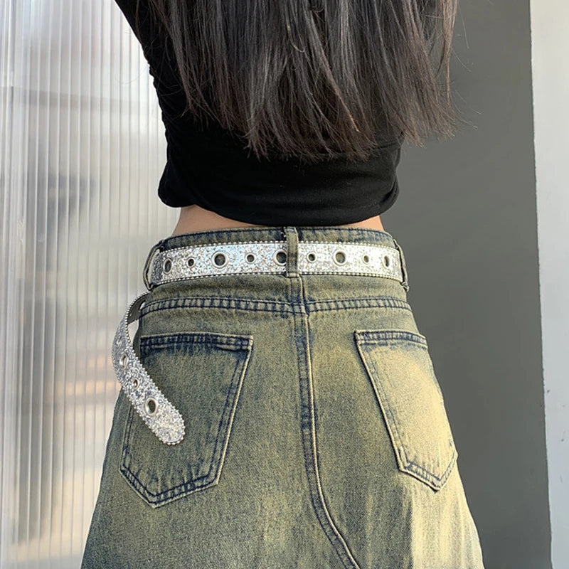 PENDRA Velaessa Metal Black Metal Buckle Luxury Belt