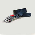 PENDRA Velaellea Leather Skull Gothic Belt