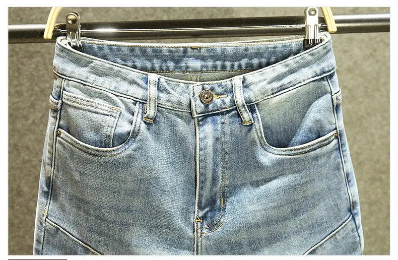 PENDRA Ripped Slim Fitting Jeans