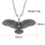 PENDRA Eagleflight 316L Stainless Steel Eagle Pendant
