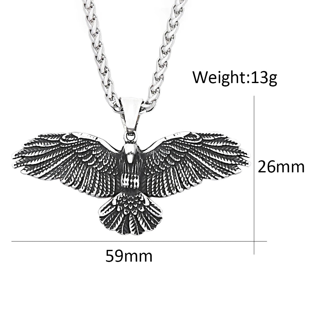 PENDRA Eagleflight 316L Stainless Steel Eagle Pendant