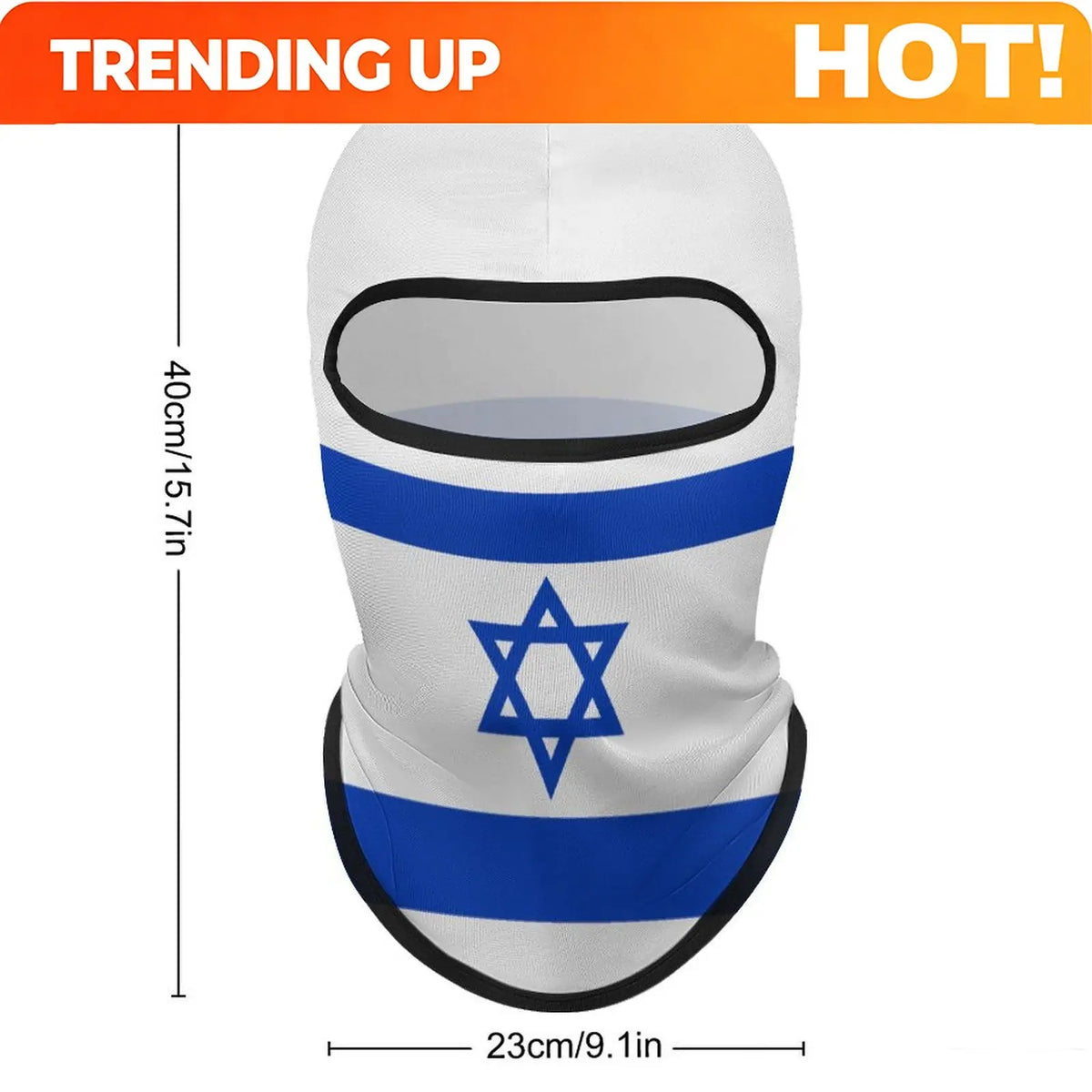 Israel Flag Outdoor Cool Sunscreen Motorcycle Face Mask Moto Biker Wind Cap Mask Stopper Windproof Bicycle Cycling Headgear