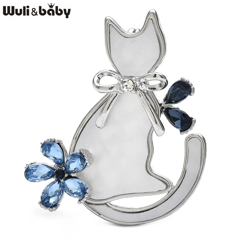 PENDRA Petalcat 2-Color Cat Brooch