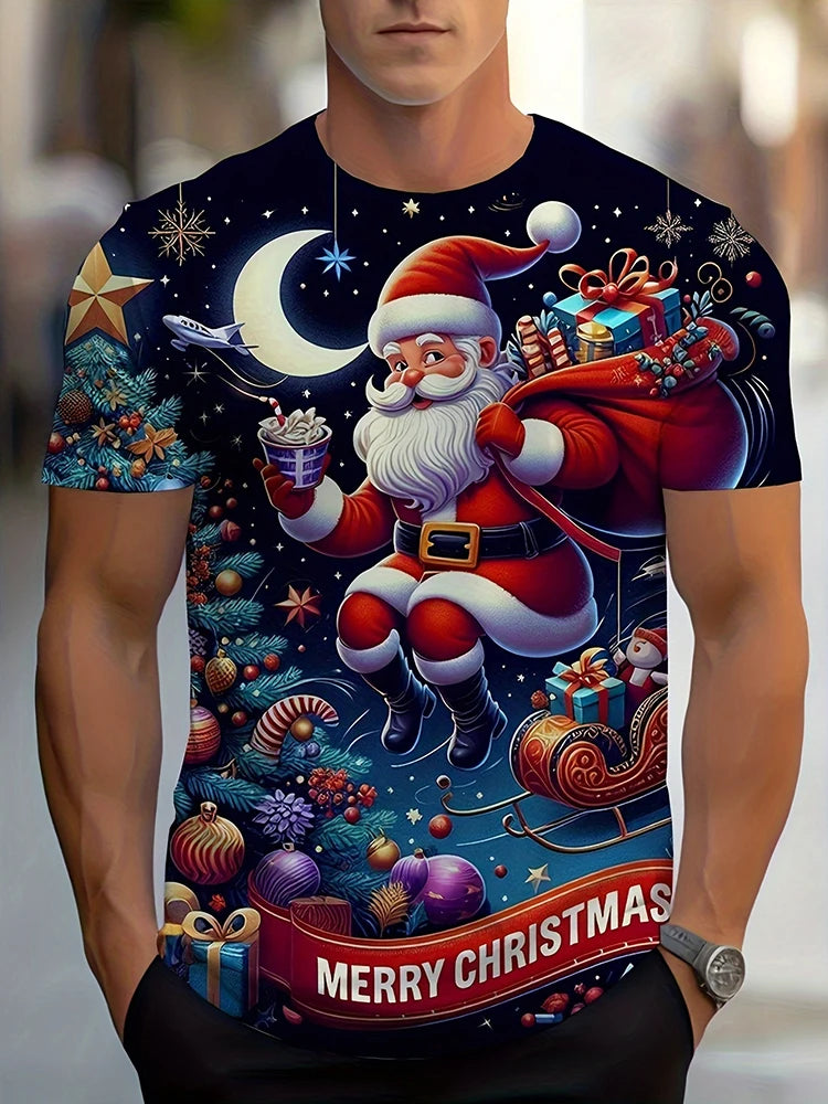PENDRA Printed Christmas T-Shirt