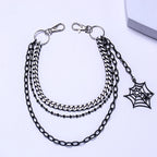 PENDRA Weblink Layered Spider Chain Keychain