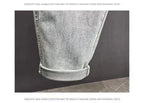 PENDRA Straight Leg Denim Washed Pants