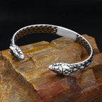 PENDRA Twin Serpent Adjustable Cuff Bracelet