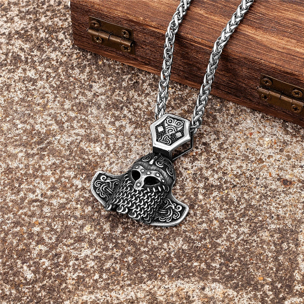 PENDRA Rune Vintage Vegvisir Necklace