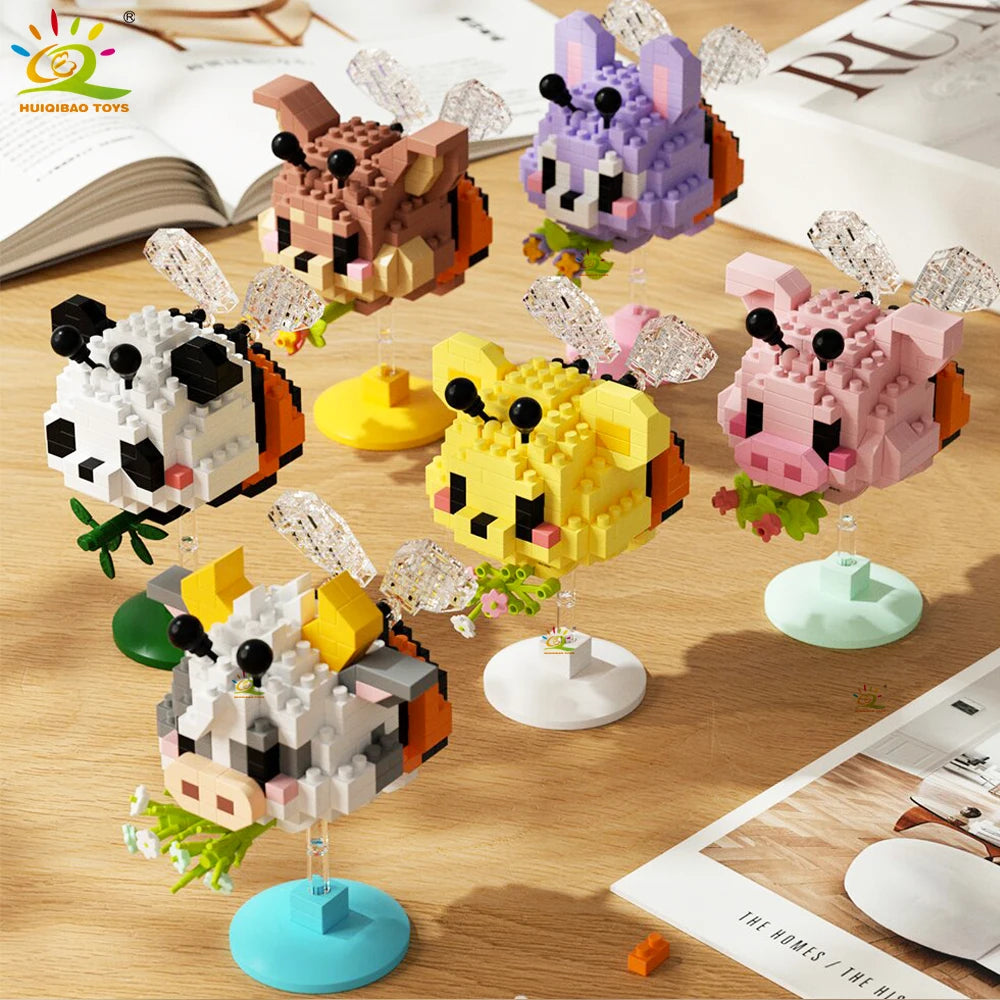 PENDRA Cute Animal Micro Building Set