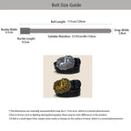 PENDRA Elaralia Leather Black D-Buckle Horse Belt