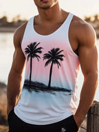 PENDRA Sleeveless Hawaiian Seaside T-Shirt