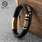 PENDRA Rune Classic Leather Bracelet