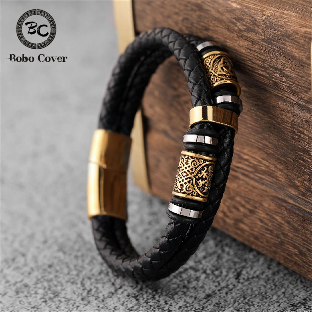 PENDRA Rune Classic Leather Bracelet