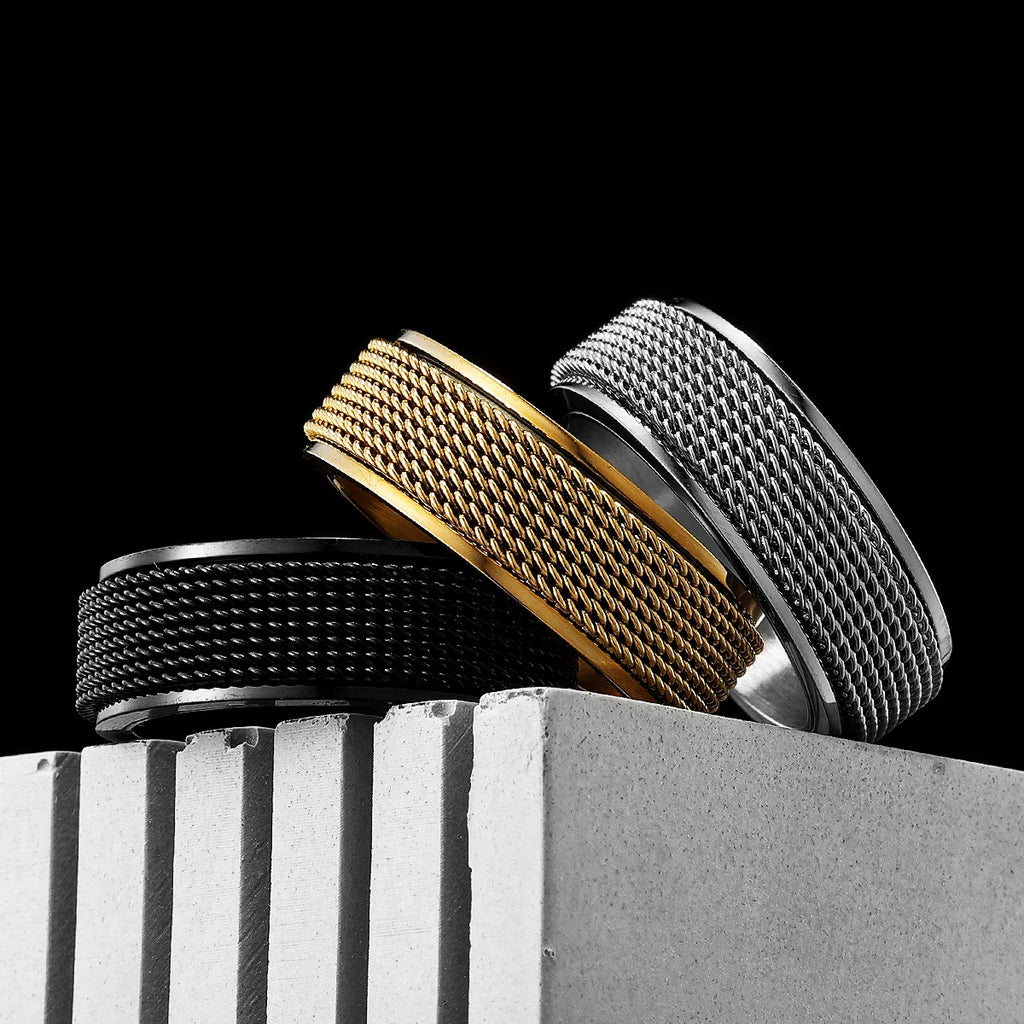 PENDRA Fidget Spinner Braid Ring