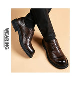 PENDRA Leather Lace Platform Shoes