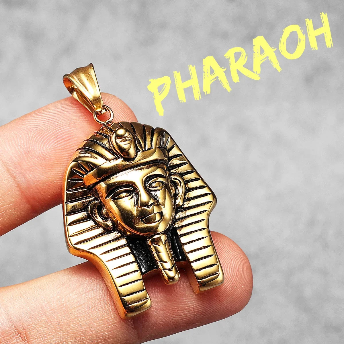 Egypt Pharaoh Sphinx Men Necklaces Stainless Steel Pendants Chains Women Jewelry Punk Rock Amulet Accessories Gifts Wholesale