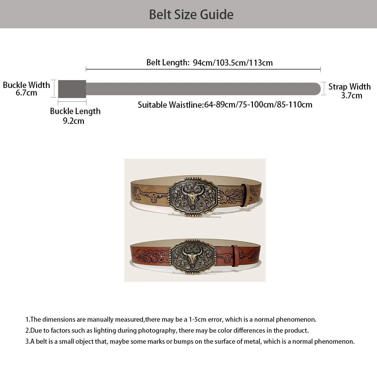 PENDRA Fayeine Leather Western Luxury Belt
