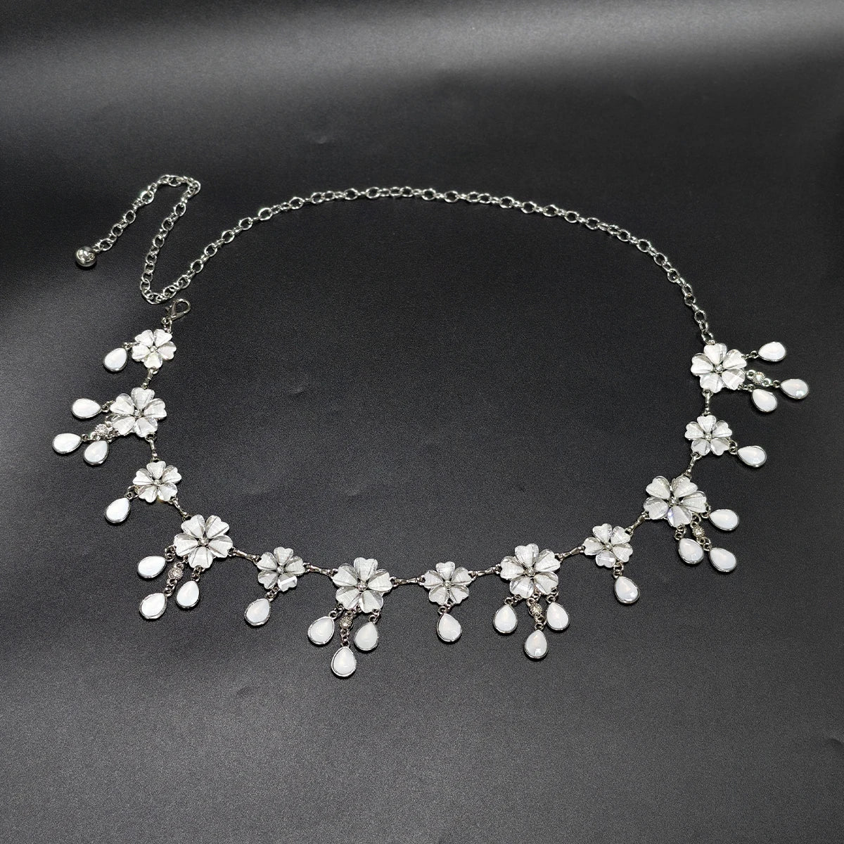 Jazz Dance Accessories High Quality Waist Chain Belt Flower Pendant Belly Body Chain Jewelry Bohemian Waistband for Ladies Women