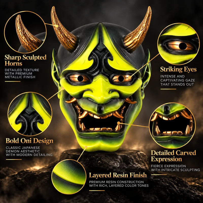 PENDRA Oni Demon Wall Resin Mask