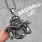 PENDRA Baseball Cat Streetwear Steel Necklace