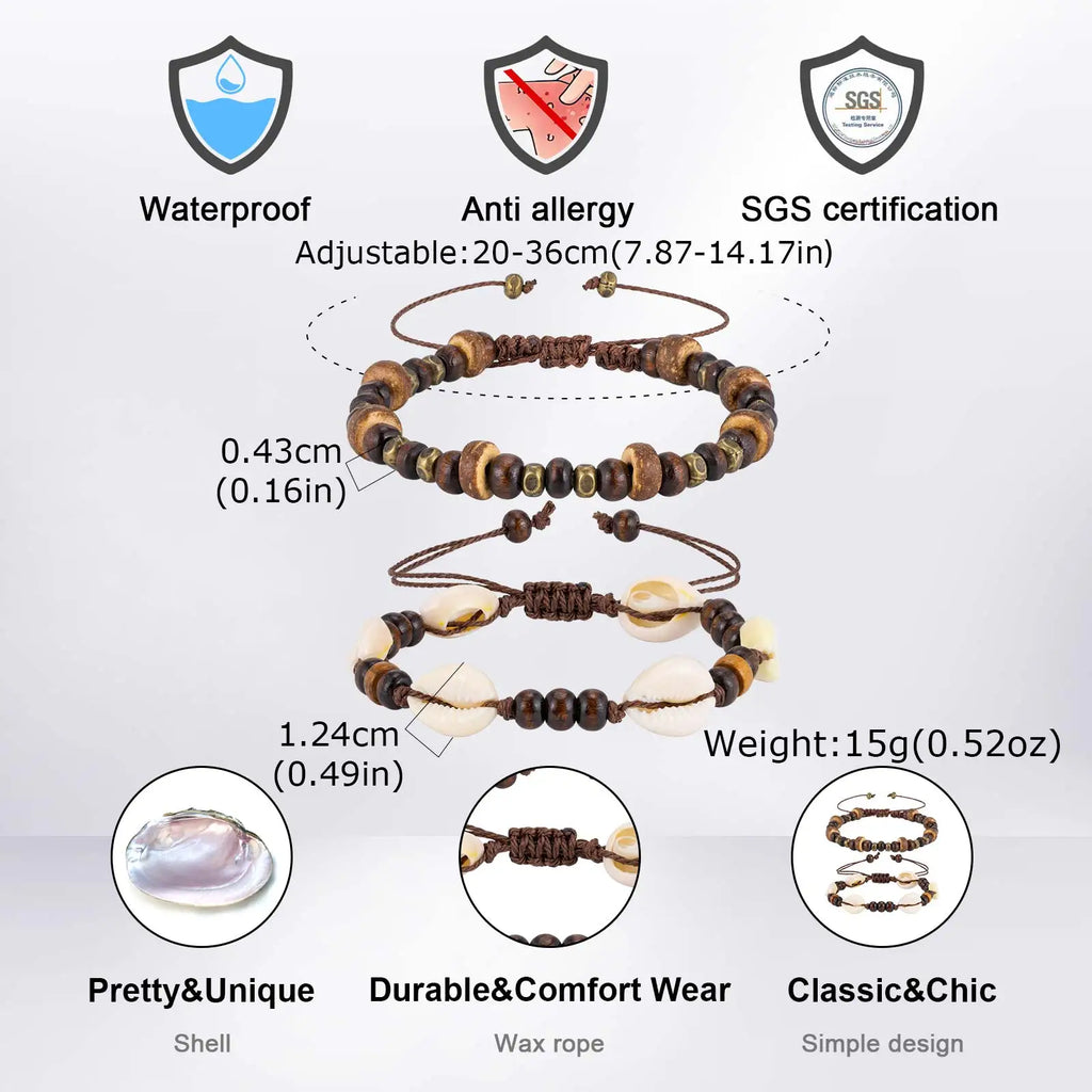 PENDRA Corrith Shell Bead Bracelet
