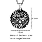 PENDRA Tree Life Rune Viking Necklace