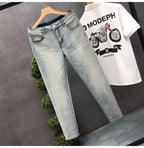 PENDRA Denim Washed Fit Trousers