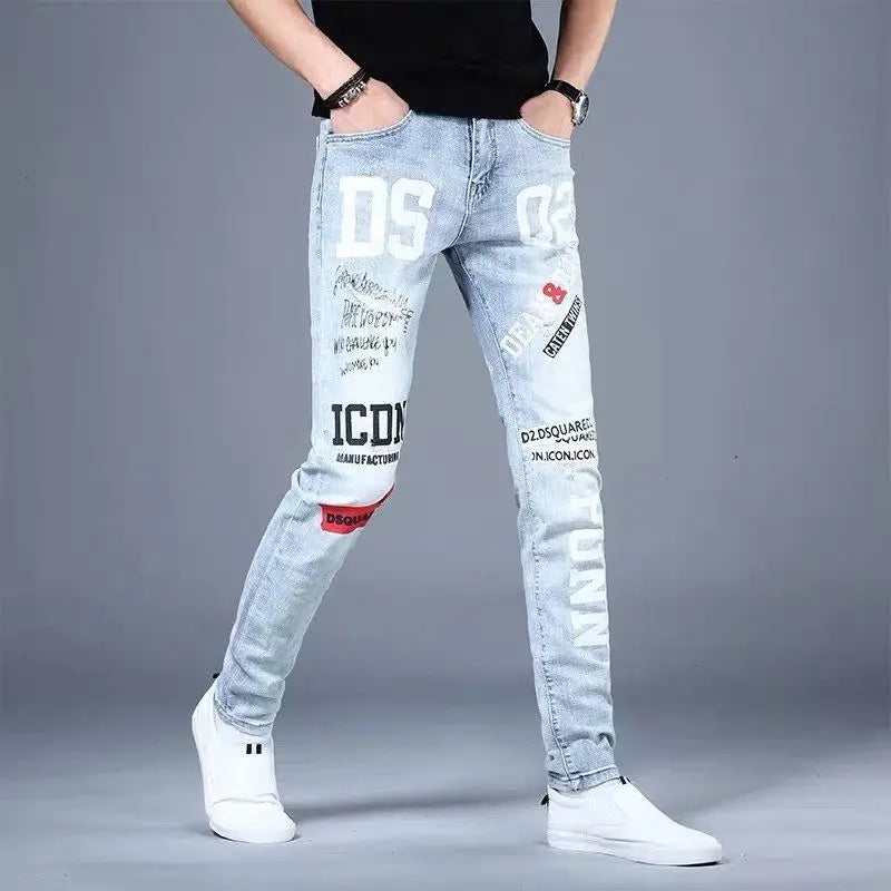 PENDRA Ripped Slim Fitting Jeans