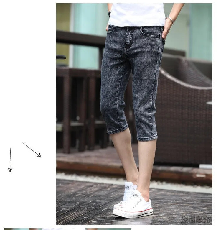 PENDRA Grey Slim Capric Jeans