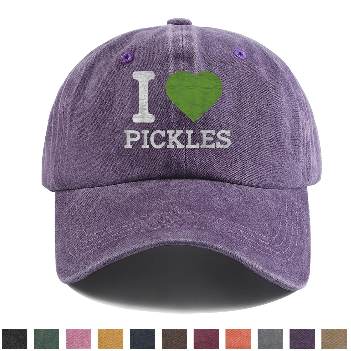 PENDRA Love Pickles Duckbill Pickle Adjustable Snapback Lightweight Breathable Baseball Cap