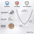 PENDRA Alphabet Cuban Pendant Necklace