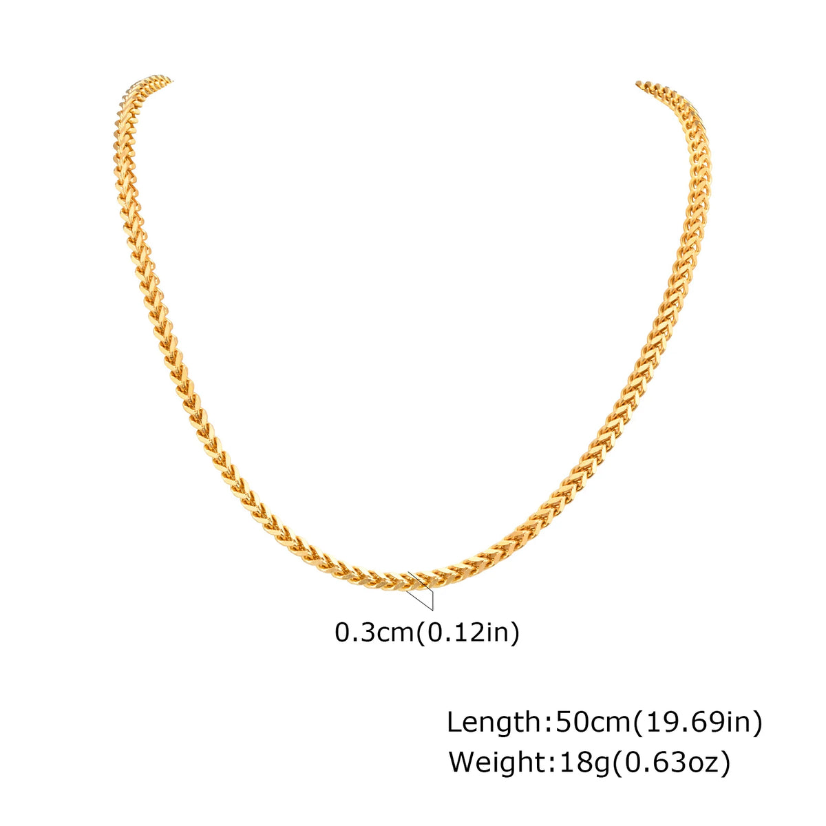 PENDRA Franco 3Mm Chain Necklace